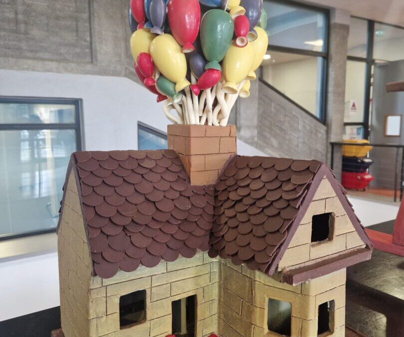 Pièces artistiques en chocolat